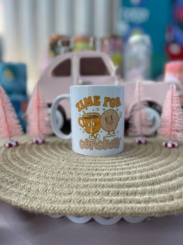 Time for Conchas 11oz Mug for wholesale by Pretty Ladies Creations