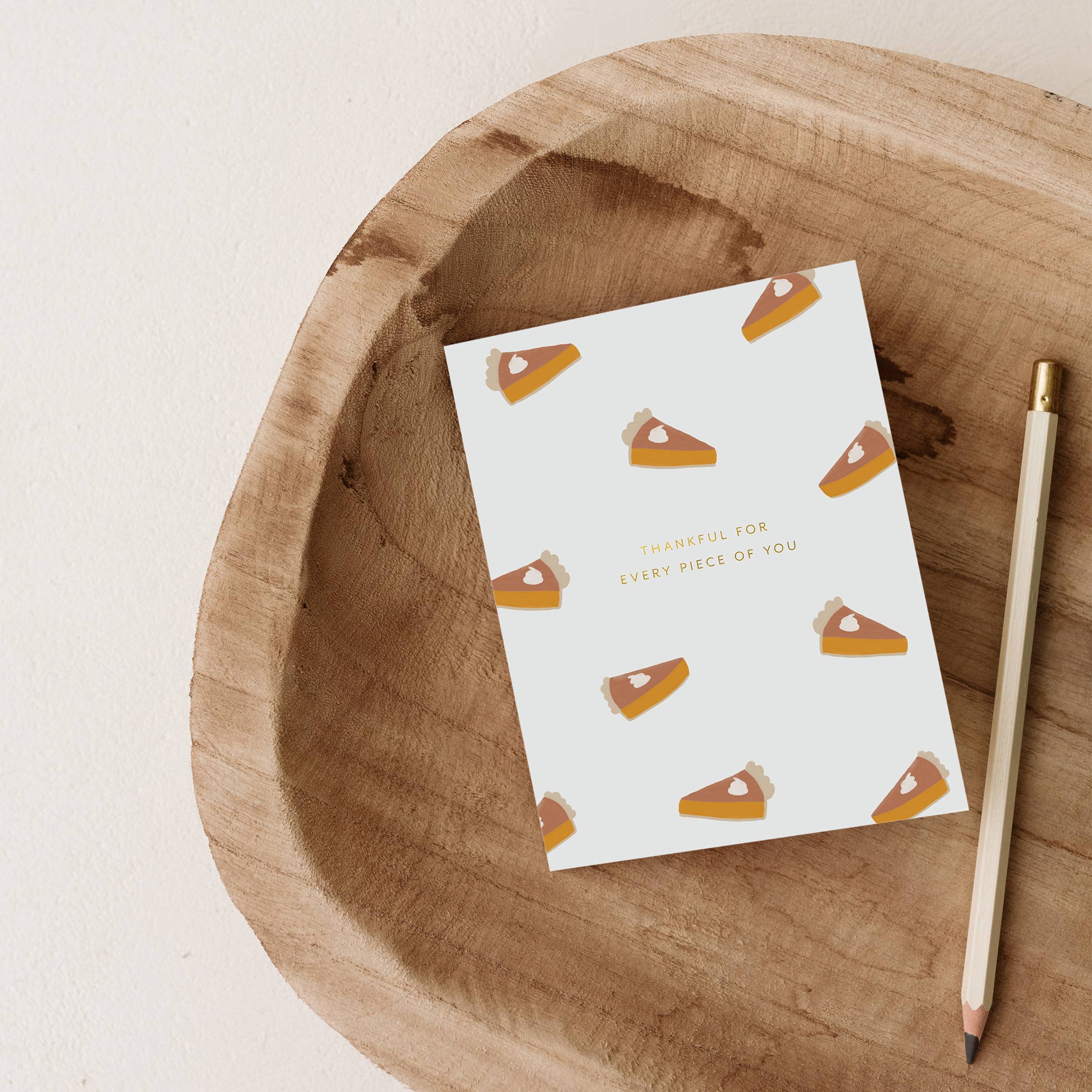 Ramona & Ruth - Vendita all'ingrosso Biglietti per il Ringraziamento - Biglietto Thankful Pie1