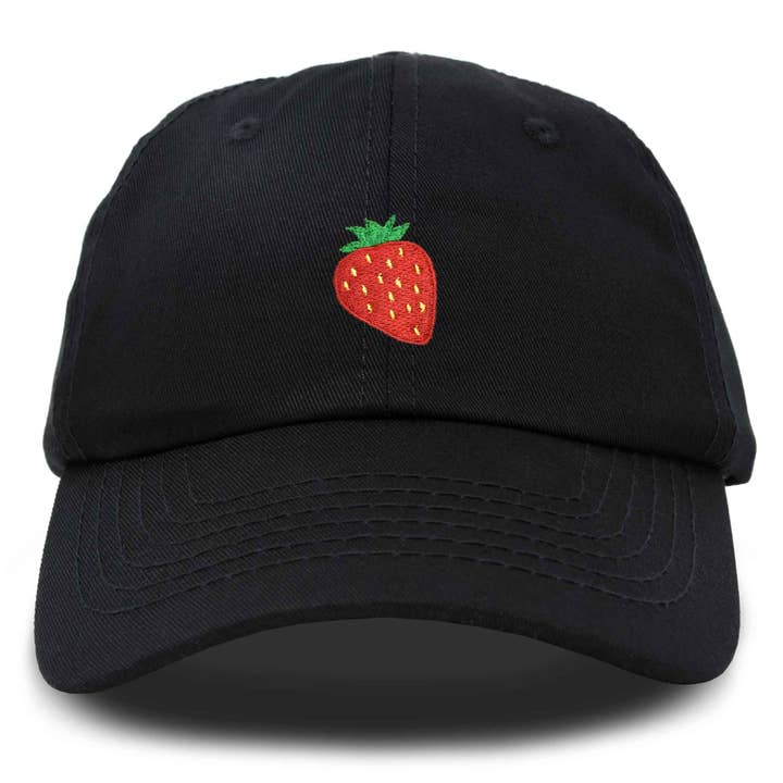 DALIX Cute Strawberry Hat Womens Embroidered Baseball Cap for wholesale by Dalix