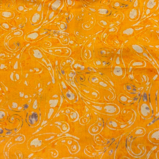 Light Orange/Cream & Purple Batik Fringe Scarf | 100% Rayon  for wholesale by Asia West