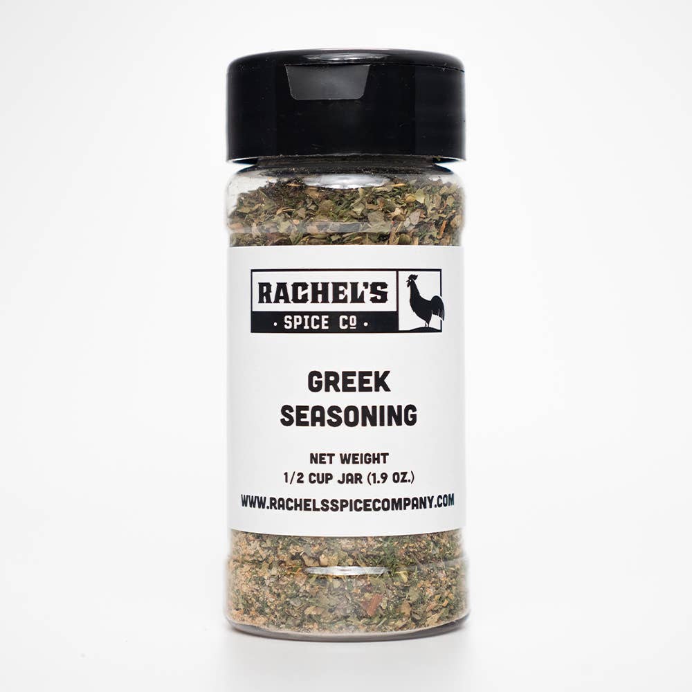 Rachel's Spice Company – wholesale Torkad kryddblandning – Grekisk krydda - Anpassad logotyp - 1/2-koppsburk1