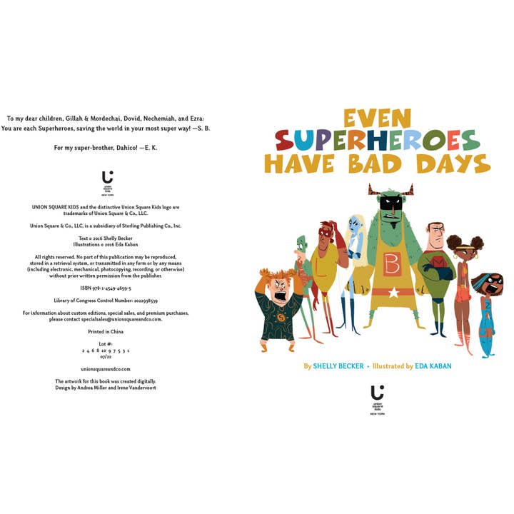Union Square & Co. - Wholesale Book - Kids - Even Superheroes Have Bad Days (Paperback) by Shelly Becker