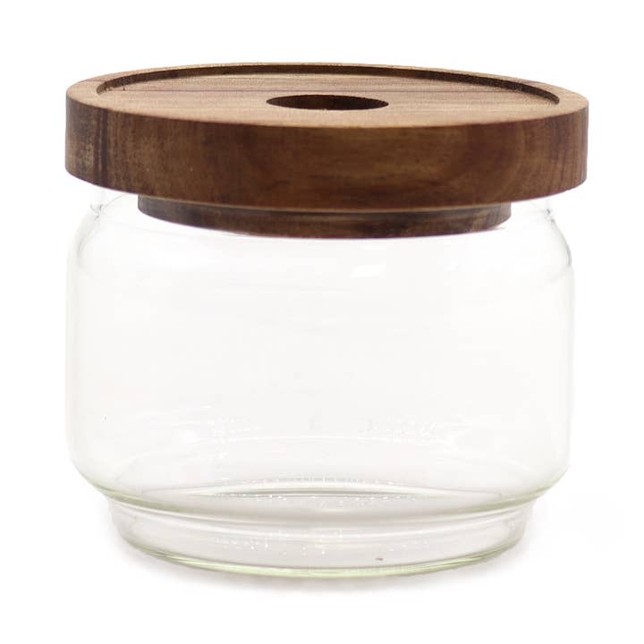 AW Artisan - Wholesale Jar - Glass Jar with Bamboo Lid - 7 cm0