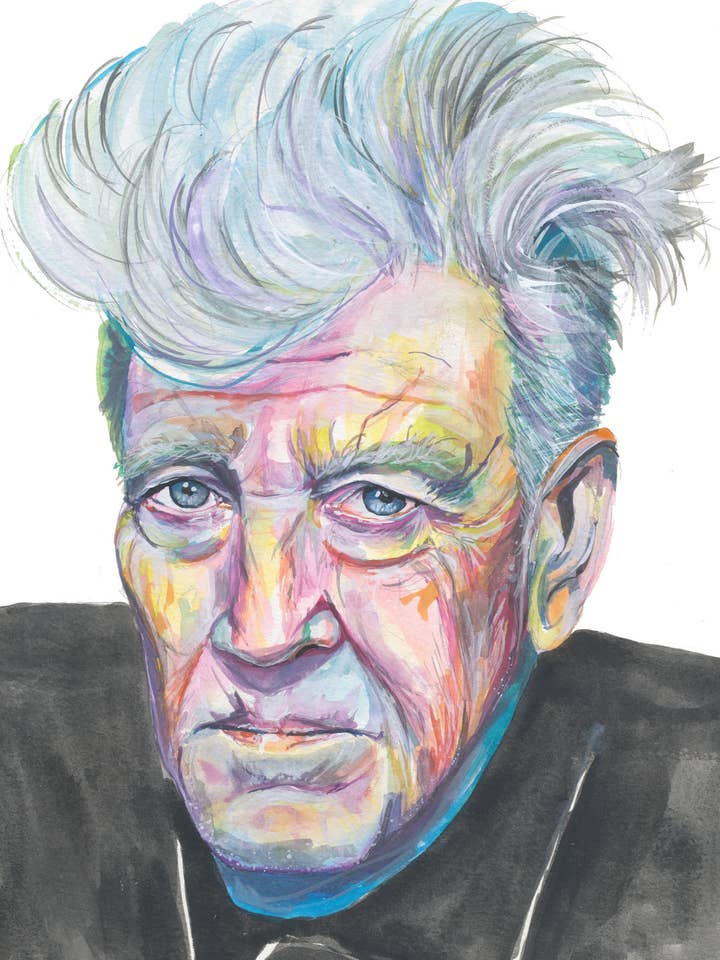 Aquarelle de David Lynch pour la vente par Rebecca Holopter