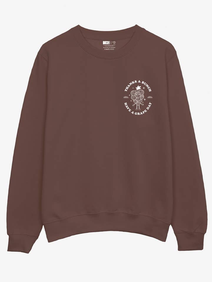 Grazie Mille Felpa In Marrone per la vendita all'ingrosso da parte di batch1