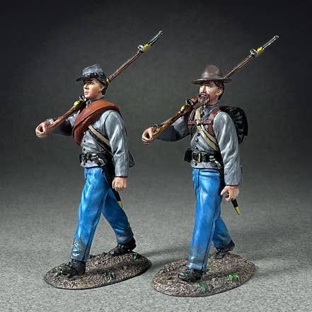 31486 - Two Confederates Infantry Marching for wholesale by W.Britain Model Figures