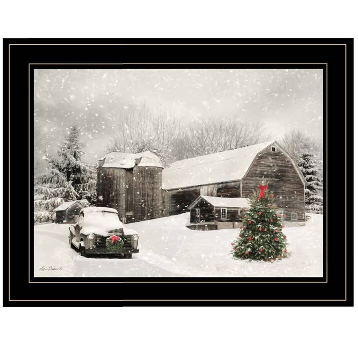 "Farmhouse Christmas" Framed Wall Art by Lori Deiter for wholesale by Trendy Decor 4U