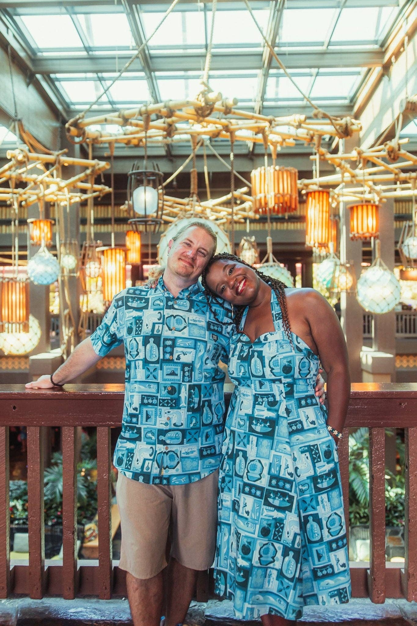 Park Candy - Wholesale Dress - Women's - Blue Hawaii Tiki Tiki Sweetheart Swing Dress1