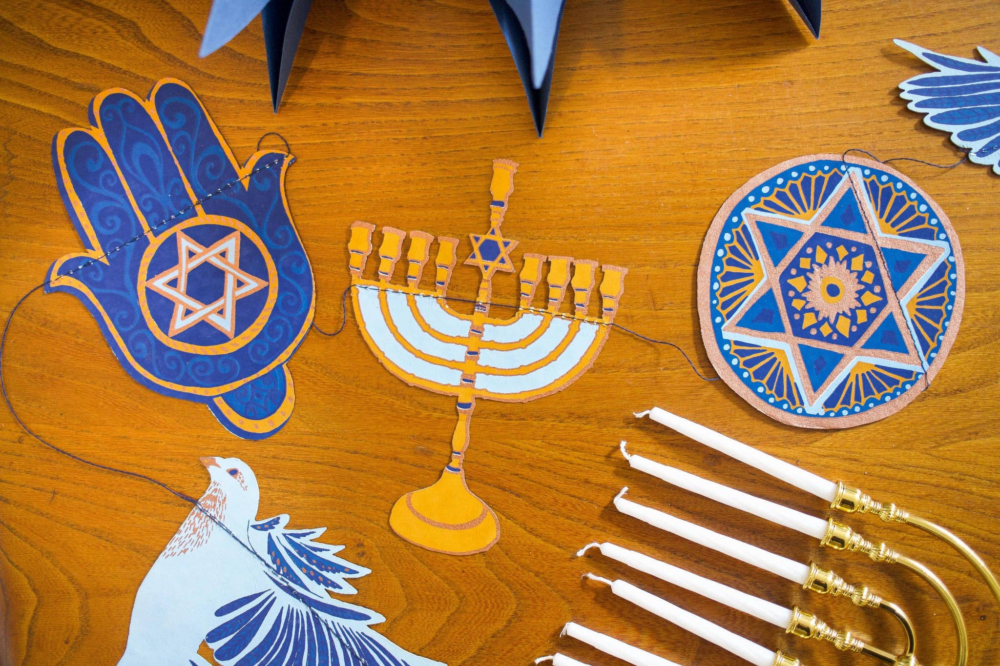 East End Press – Großhandel Wimpel/Girlande – Genähte Chanukka-Girlande12