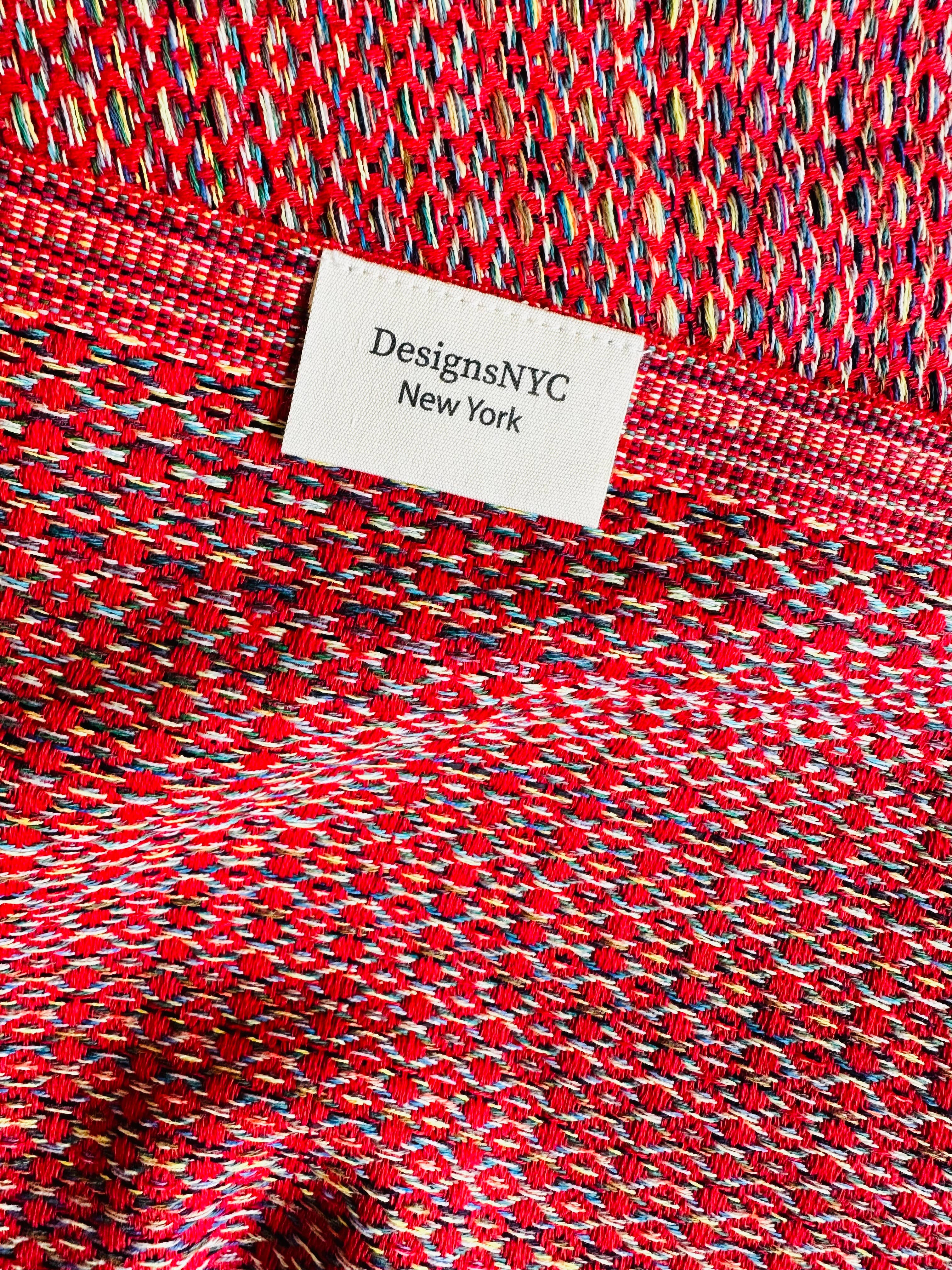 DesignsNYC - Vente Plaids - Plaid surdimensionné en coton turc, bordeaux2