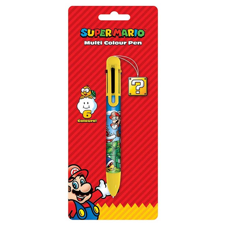 Penna multicolore Super Mario (Color Block) per la vendita all'ingrosso da parte di Pyramid International