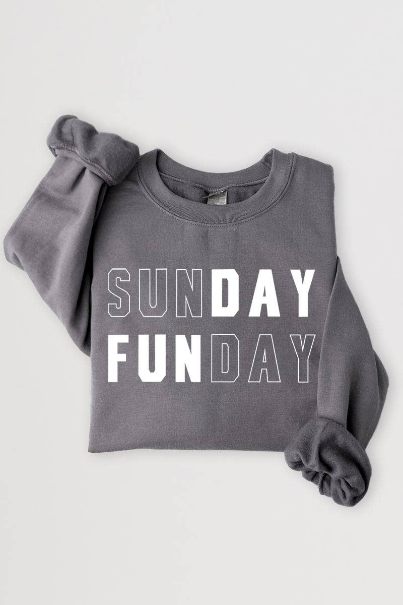 COLORBEAR - Vente Sweat-shirt à imprimés – femme - Chandails en molleton à motif graphique Sunday Funday14