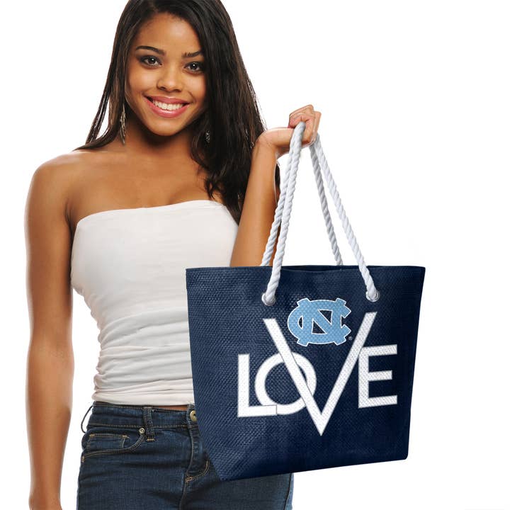 Little Earth Productions - Wholesale Tote Bag - Unisex - NCAA North Carolina Tar Heels Love Tote1