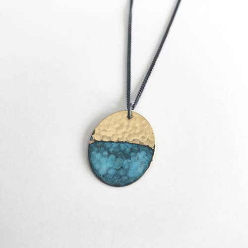 Small Textured Oval - Sky for wholesale by ssd jewelry