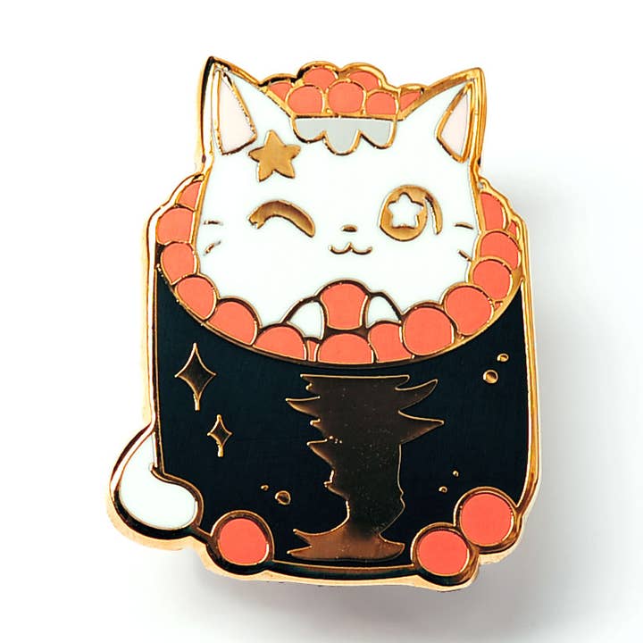 Ikura Sushi Cat Emaille Pin Vatertagsgeschenk Katze Mama für den Großhandel von Flair Fighter
