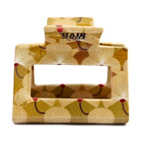 Pince à cheveux Colourclaw « Taupe Garden » en acétate naturel pour la vente par Hairjewelz by Elle