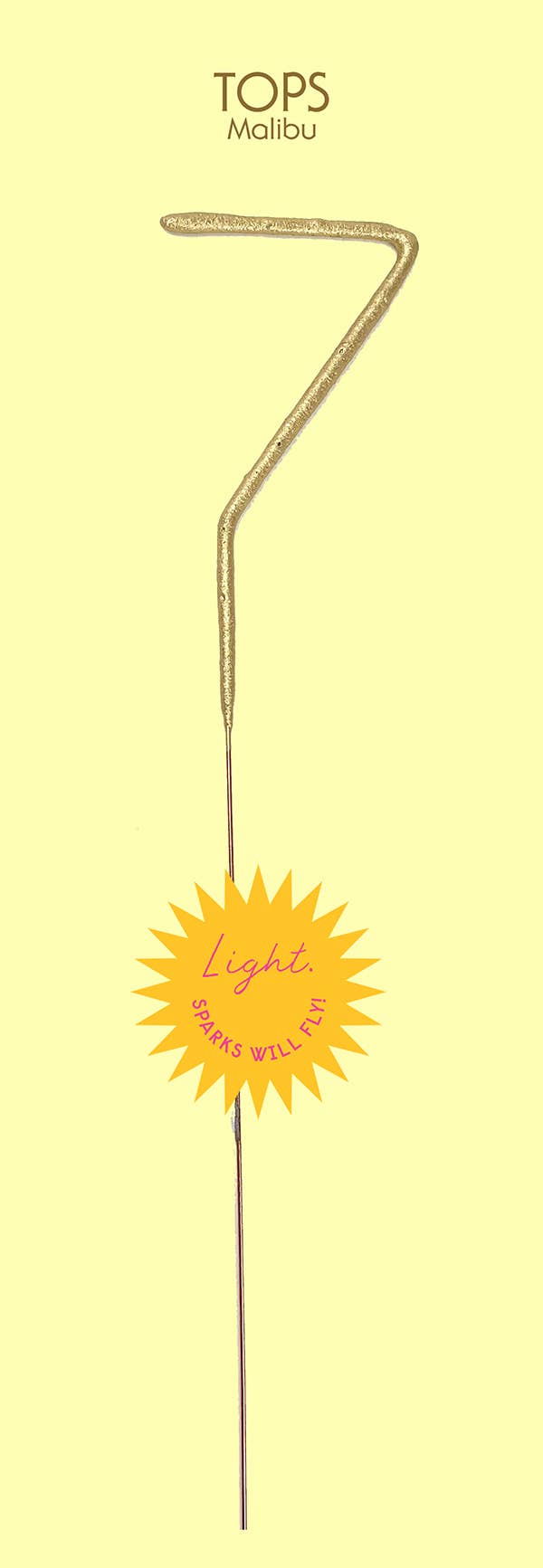 TOPS Malibu - Wholesale Sterretje - Grande 12" Gold Number Sparkler Wand-kaart - Eenpersoons7