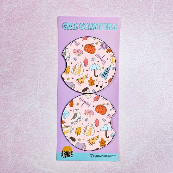 Sonny Rising - Wholesale Car Coaster - Unisex - 2 Car Coasters, Gilmore Icons