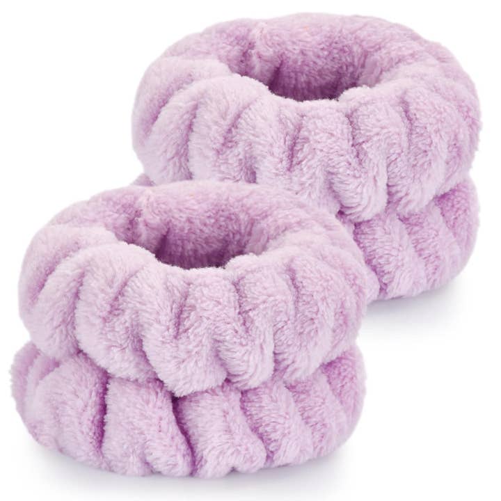 Magnifique Hearts – Engroshandel Spa-hovedbånd – Bløde vaskbare plyshåndledsbind til hudplejerutiner2