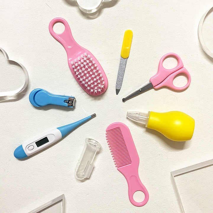 Blue High Quality Baby Grooming Kit Safety Care Set with Nail Sci for wholesale on Faire3
