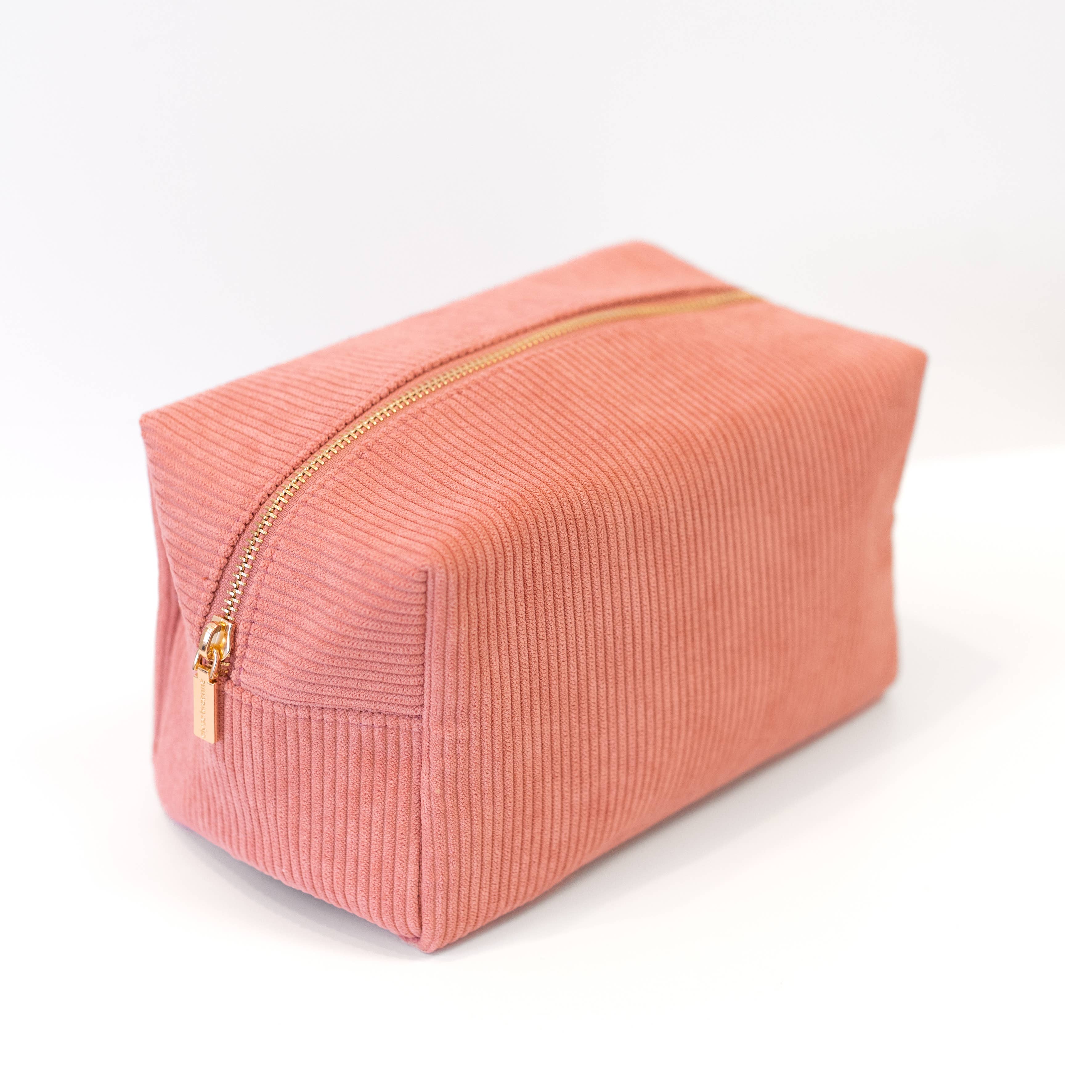Elyse Breanne Design - Wholesale Makeup/Cosmetic Bag - Peony Corduroy Cosmetic Bag4