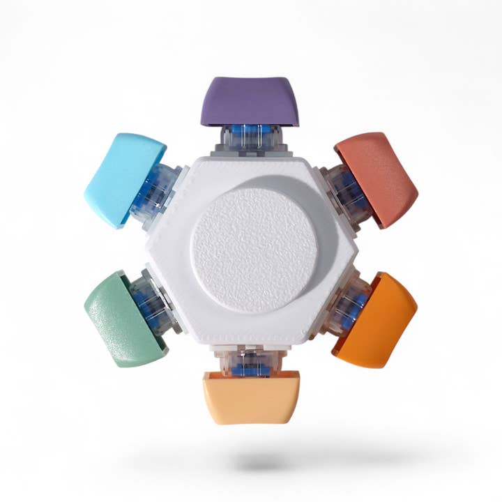 Keyboard Fidget Spinner - 6 Keys for wholesale by Strudel3D