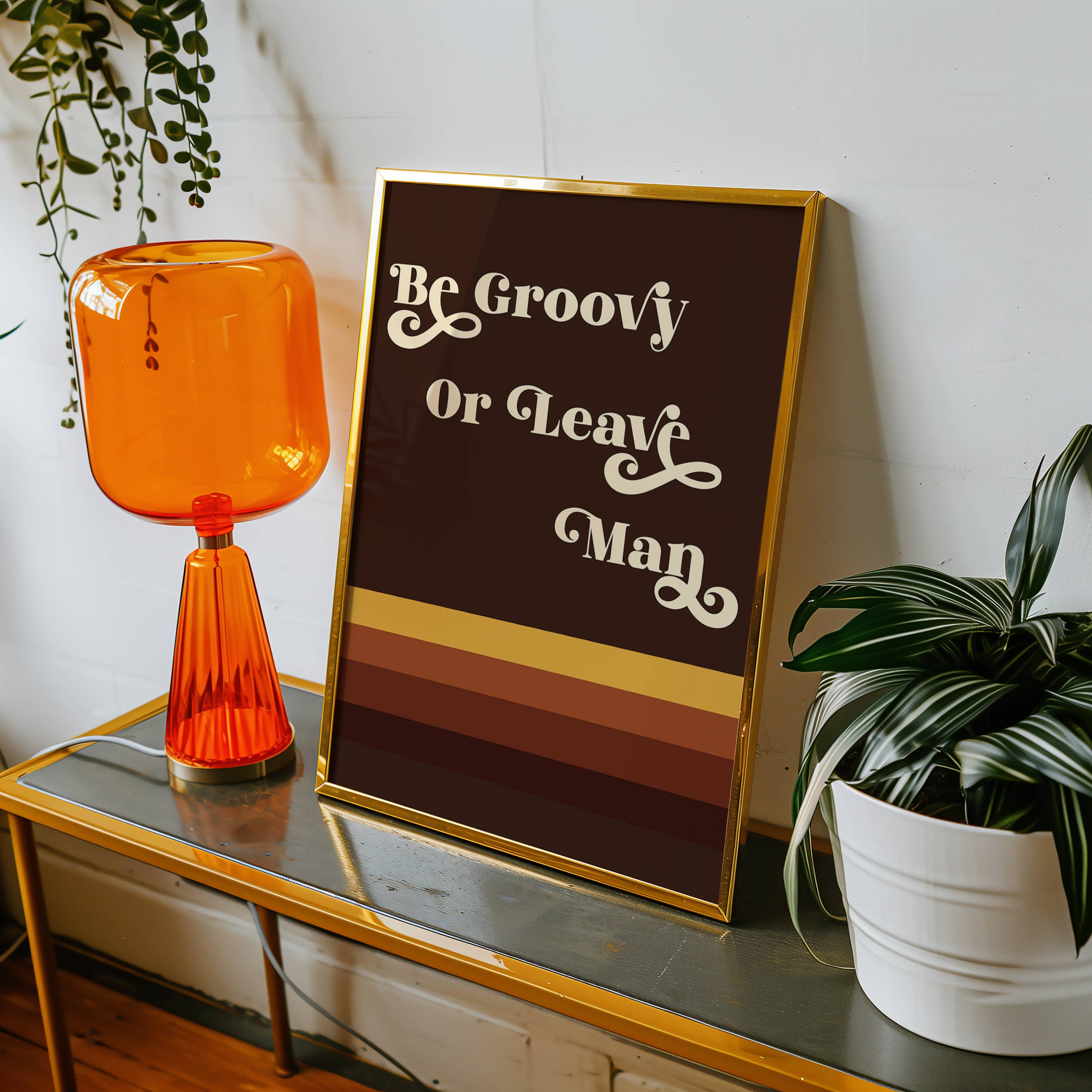 GiGi Thomas Designs - Wholesale Art Print - Be Groovy or Leave Man Print8