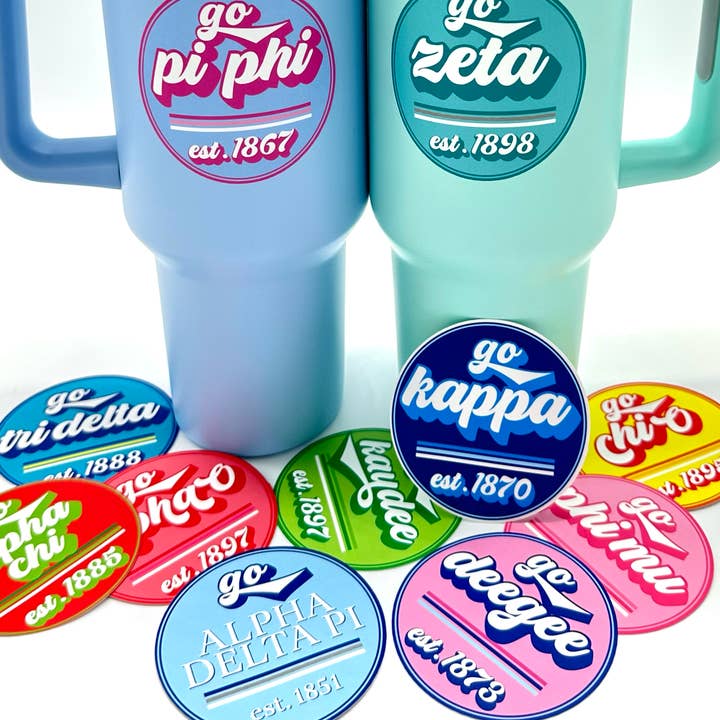 Sorority Sticker - Go Design for wholesale by Sarahndipity Shop