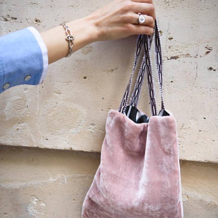 verschillende kleuren Mini shopper van fluweel, handtassen voor groothandel op Faire9