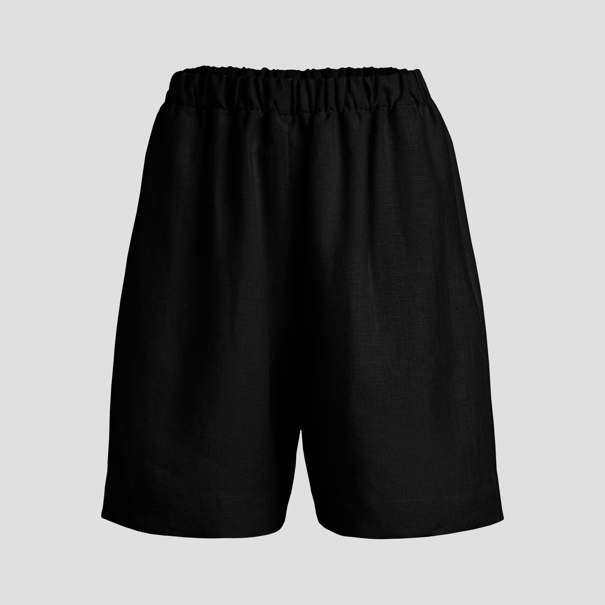 menique – wholesale Shorts – Dam – Linnen bermudashorts Demi – långa, höga midjeshorts i linne0