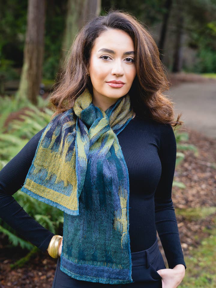 508/Neck scarf ~ Morocco Green for wholesale by In Style Scarves