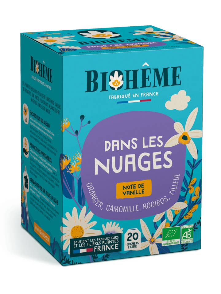 Infusion In The Clouds - X20 Tea Bags for wholesale by Biohême