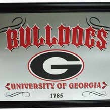 Georgia Bulldogs Mirror 18in X 25.5in for wholesale by Jenkins Enterprises