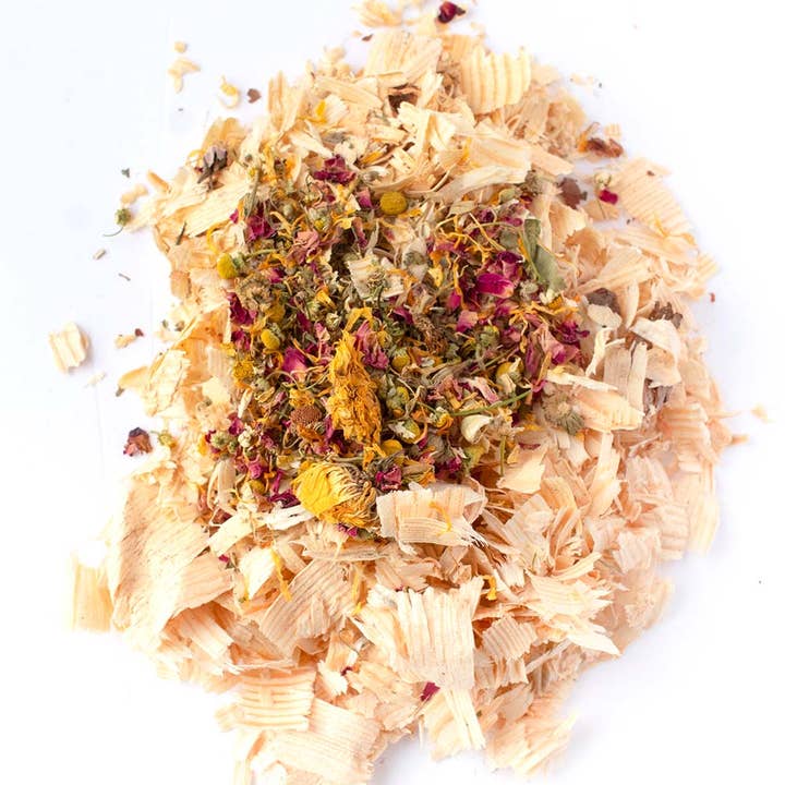 Dahlia Pets - Wholesale Pet supplement – Not cat/dog - Botanical Bedding: Mix Of Pine Shavings & Herbs For Rabbits, Guinea Pigs, Hamsters, & Chinchillas - 10 pounds0