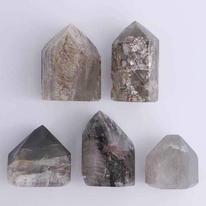 Garden Quartz Towers Set of 5 for wholesale by Mi Esperanza Minerals