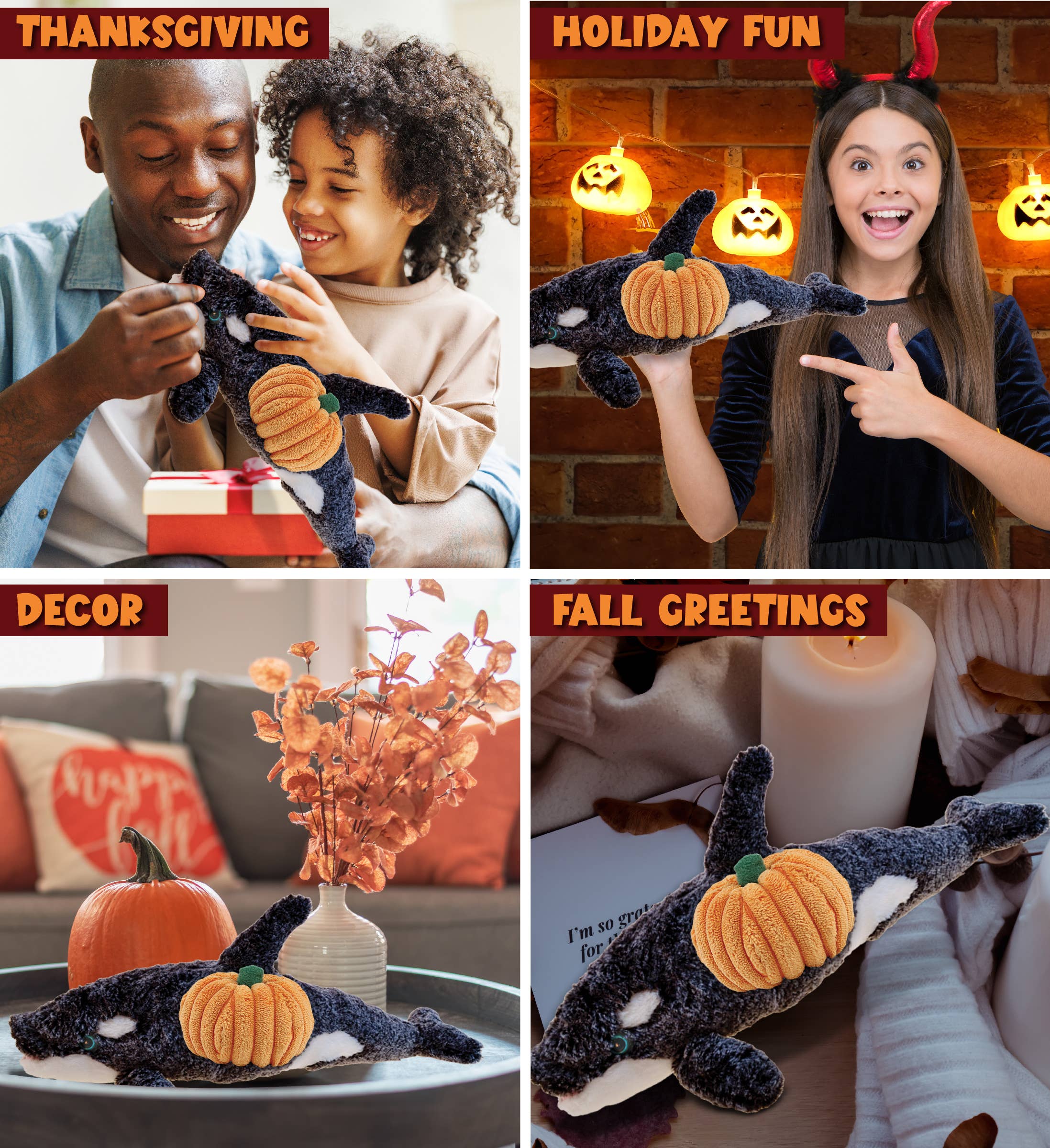 Cota Global - Wholesale Stuffed/Plush Toy - Kids & Baby - Plush Pumpkin - Super-Soft Plush - Killer Whale3