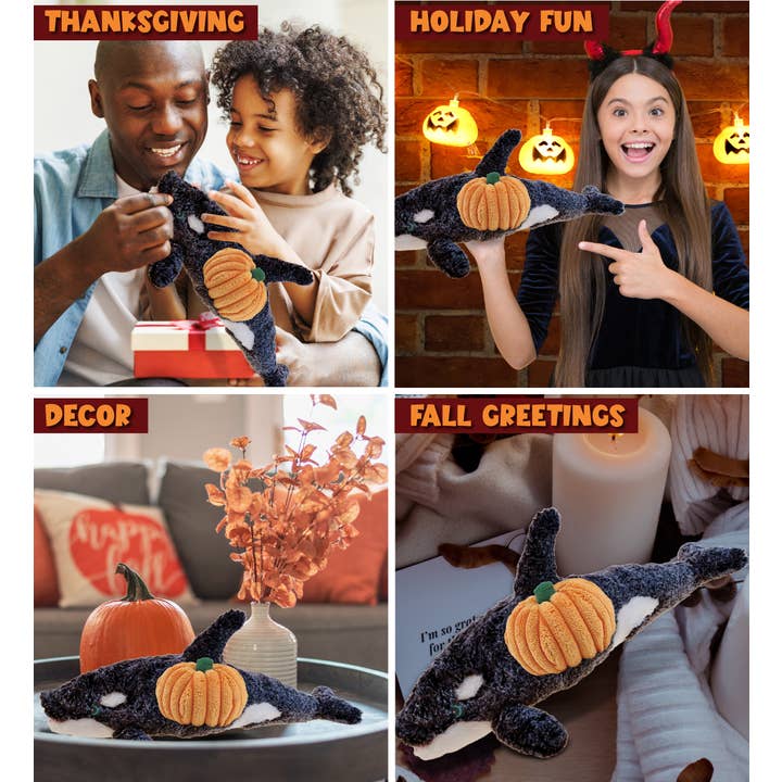 Cota Global - Wholesale Stuffed/Plush Toy - Kids & Baby - Plush Pumpkin - Super-Soft Plush - Killer Whale3