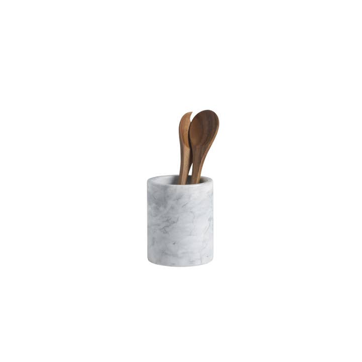 Marble kitchen utensil holder for wholesale by Andrea House