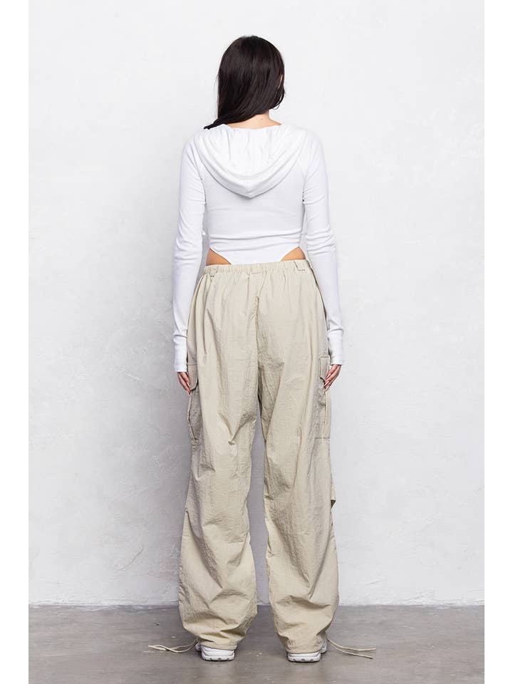 No Vacancy - Wholesale Pants - Women's - Low waist cargo parachute pants8
