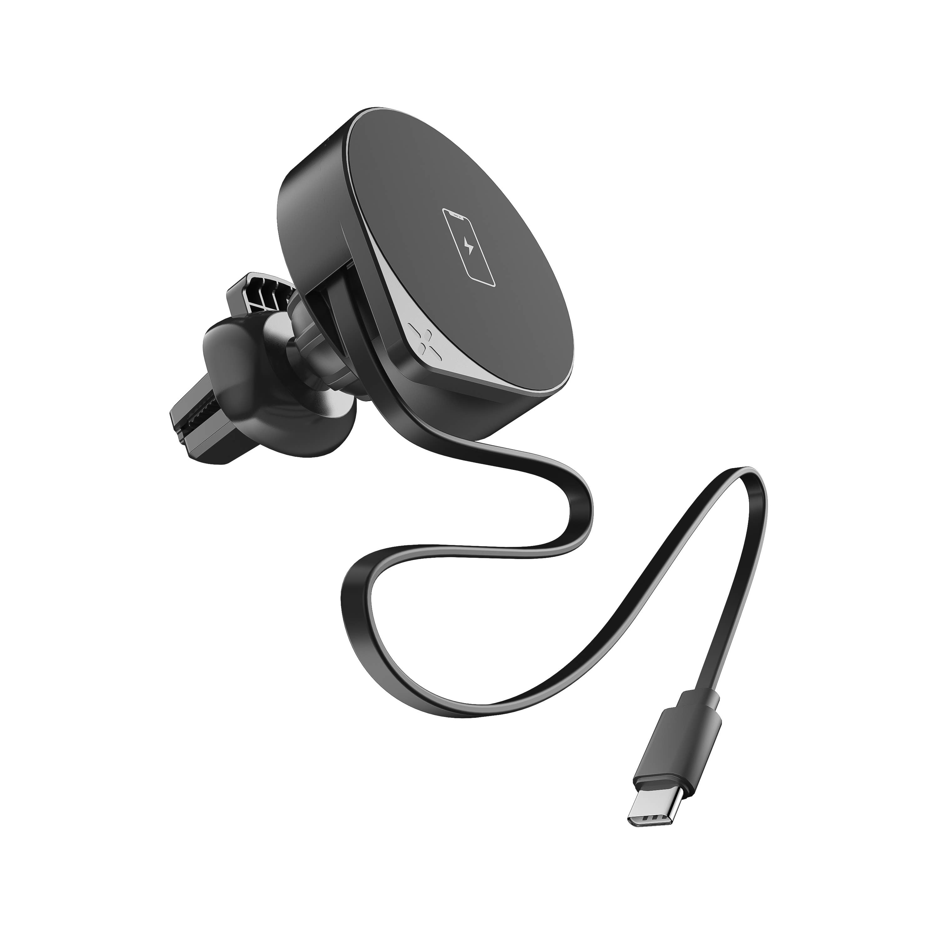 LAX Gadgets - Vente Chargeurs portables - Support de chargeur de voiture MagSafe 4-en-1 + câble USB-C rétractable6