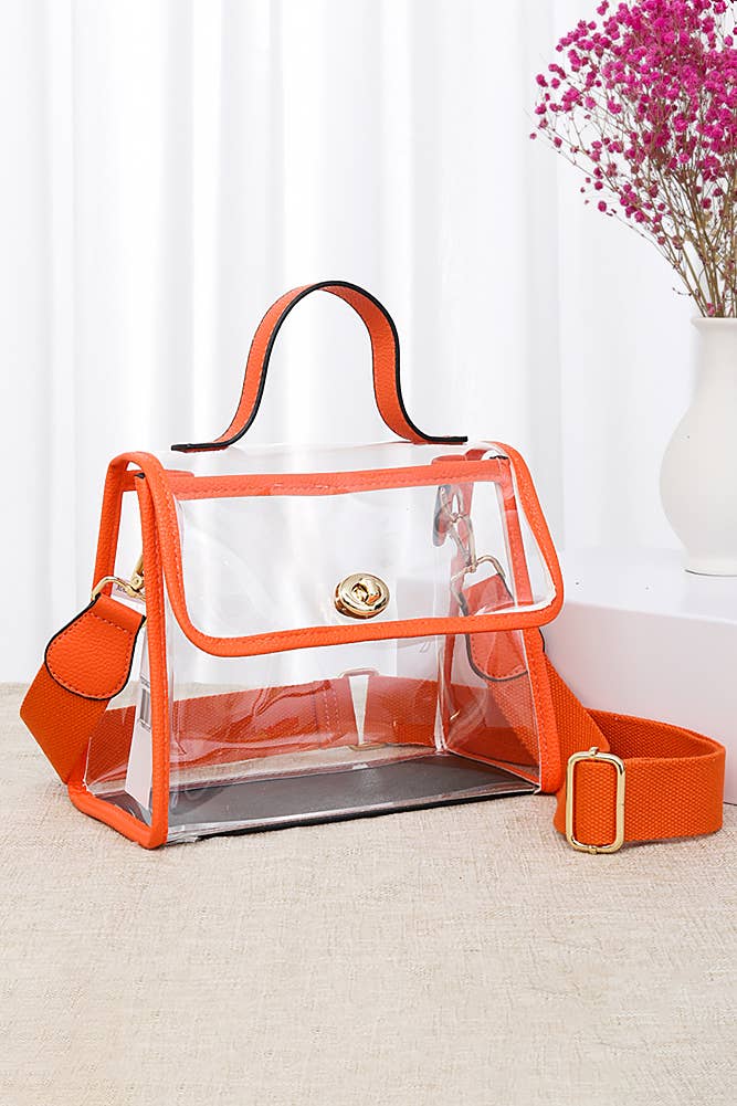 Hana - Wholesale Crossbody Bag - Women's - Clear Stadium Crossbody hand Bag2