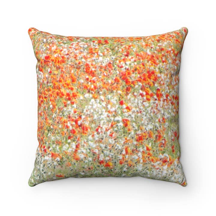 Cuscino quadrato Campo di fiori per la vendita all'ingrosso da parte di Random Pieces of 8