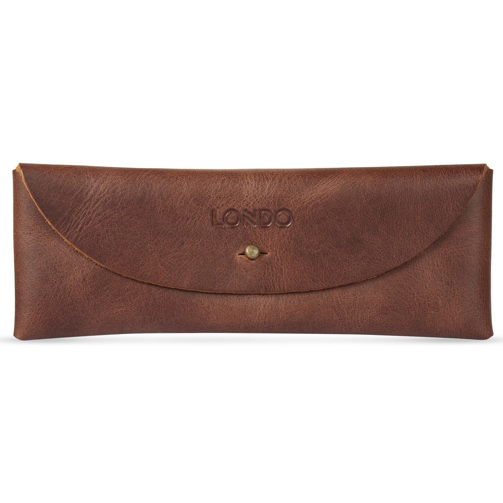 Londo – wholesale Pen & pencil holder – Londo Top Grain Leather Pen Case with Metal Snap Fastener, Pencil Pouch Stationery Bag9