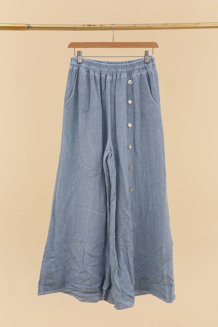 LÉA & LUC - Wholesale Pants - Women's - Trousers in 50% cotton 50% linen REF. 80077