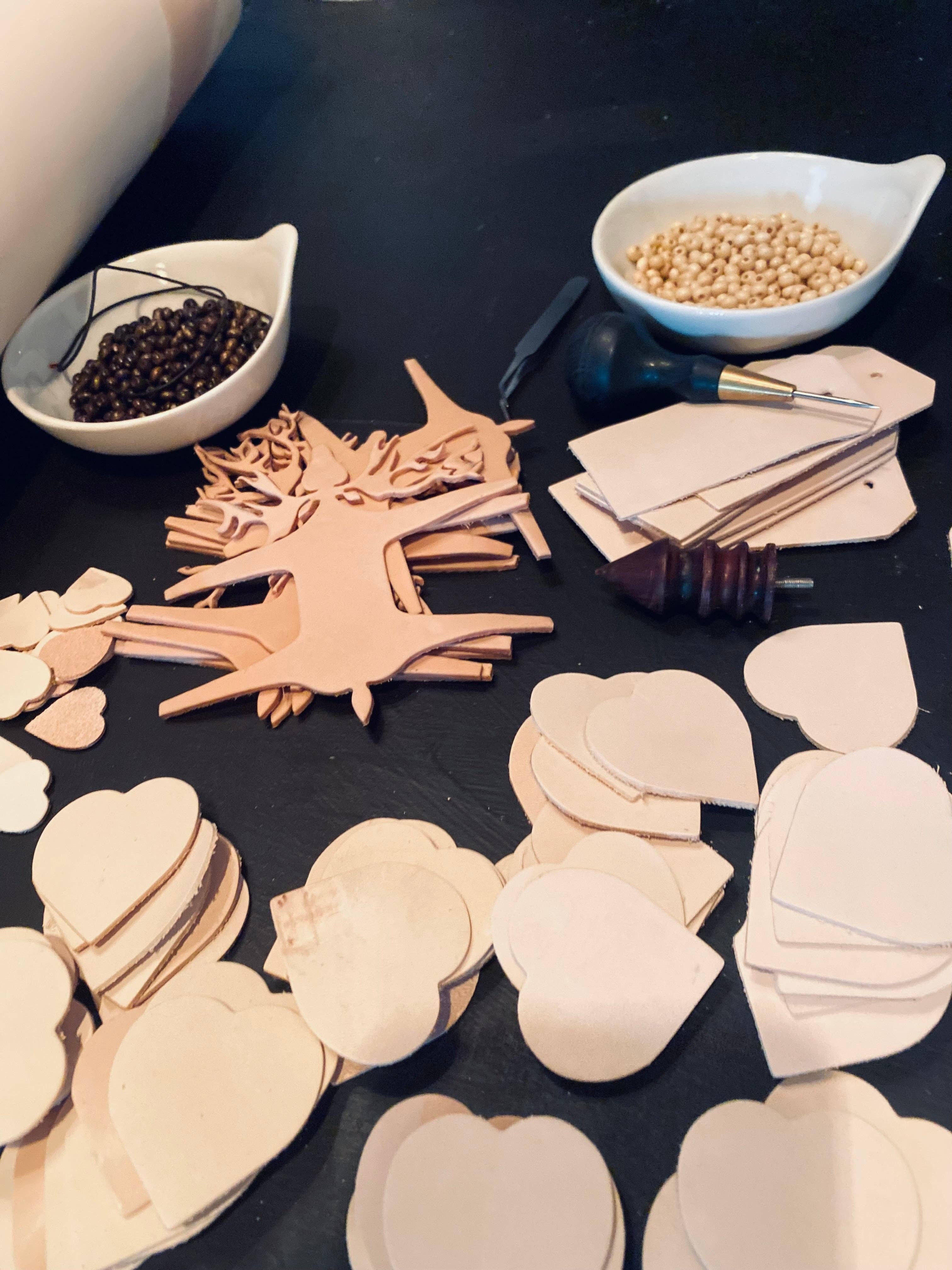 The Merchant Studio – wholesale Ornament – Leather Reindeer Ornament8