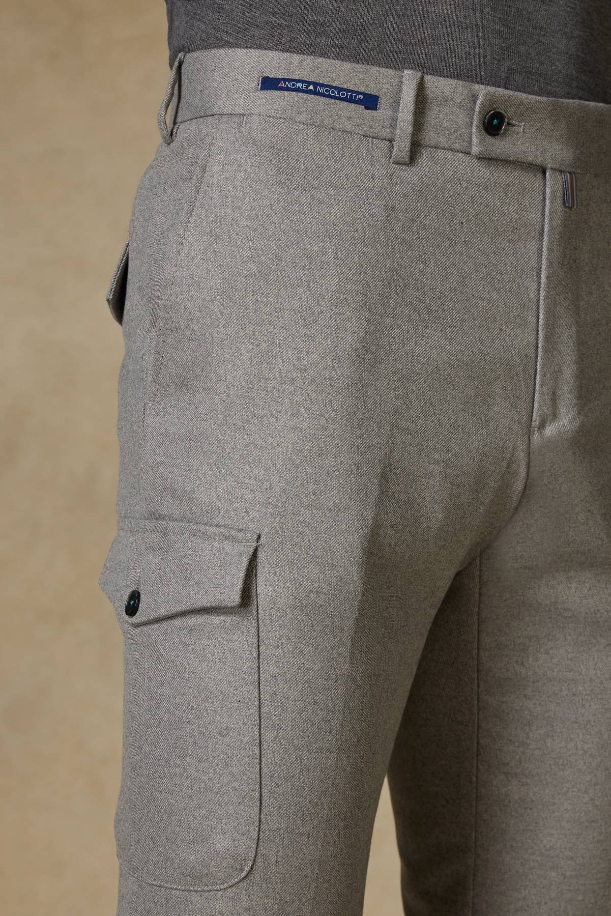 Andrea Nicolotti – Großhandel Hose – Herren – Graue Stoffhose 885-23