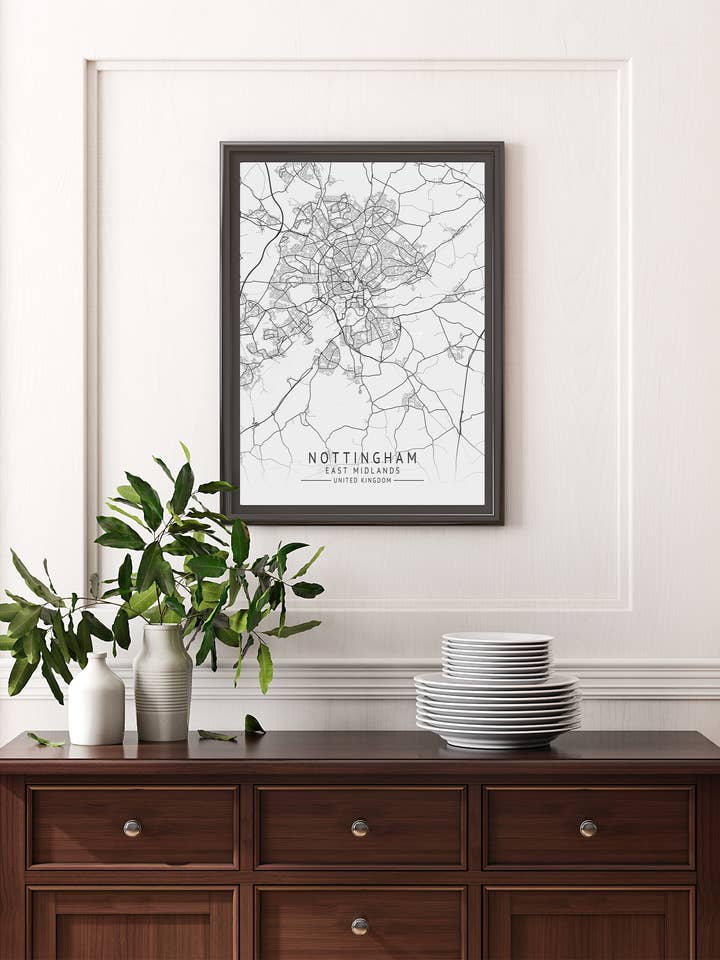 Impressão da cidade de Nottingham por atacado de Homemade Hollydays Wholesale