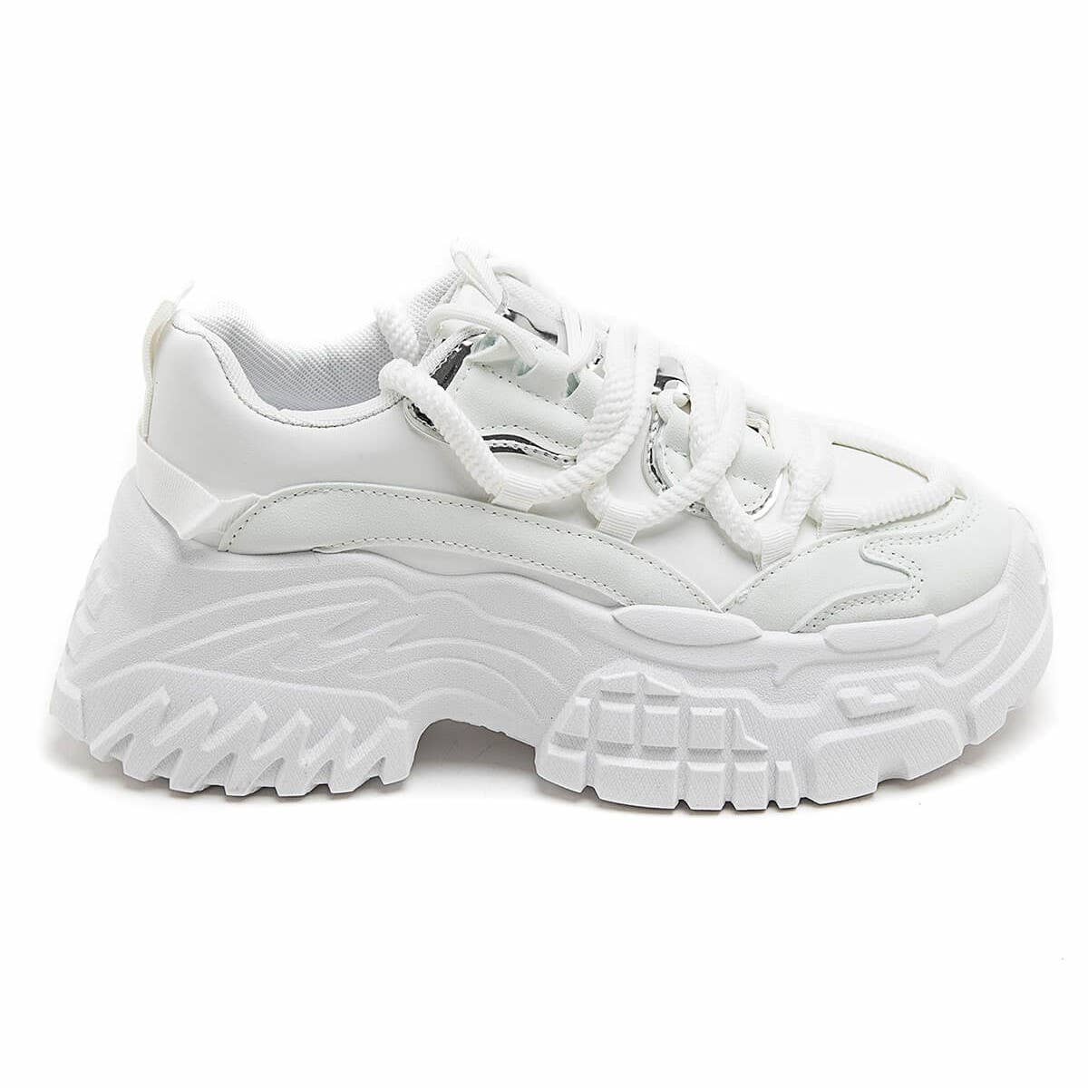 No Doubt Shoes - Wholesale Lifestyle Sneakers - Women's - WOMEN'S CHUNKY TRENDY SOLE LACE UP SNEAKERS5