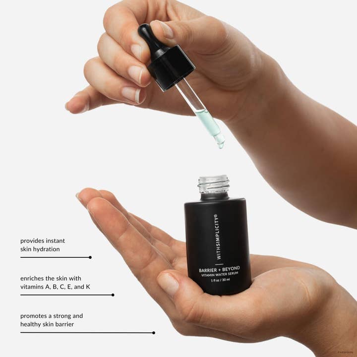 withSimplicity - Wholesale Facial Serum/Concentrate - Barrier + Beyond | Clean Niacinamide & Hyaluronic Acid Serum6