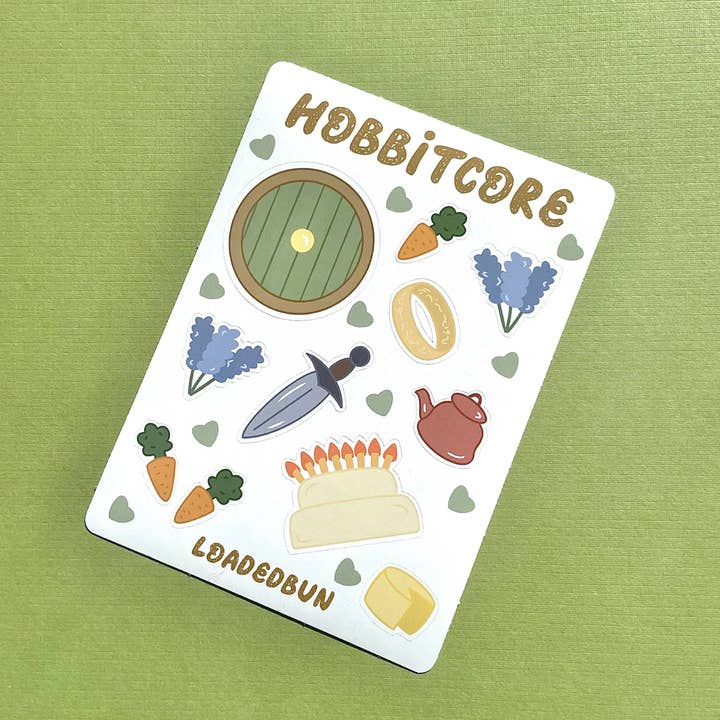 Loaded Bun - Wholesale Sticker - Hobbitcore LOTR Waterproof Deco Sticker Sheet1